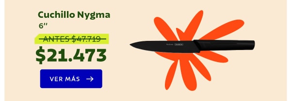 Cuchillo Nygma 6'' Ahora $21.473